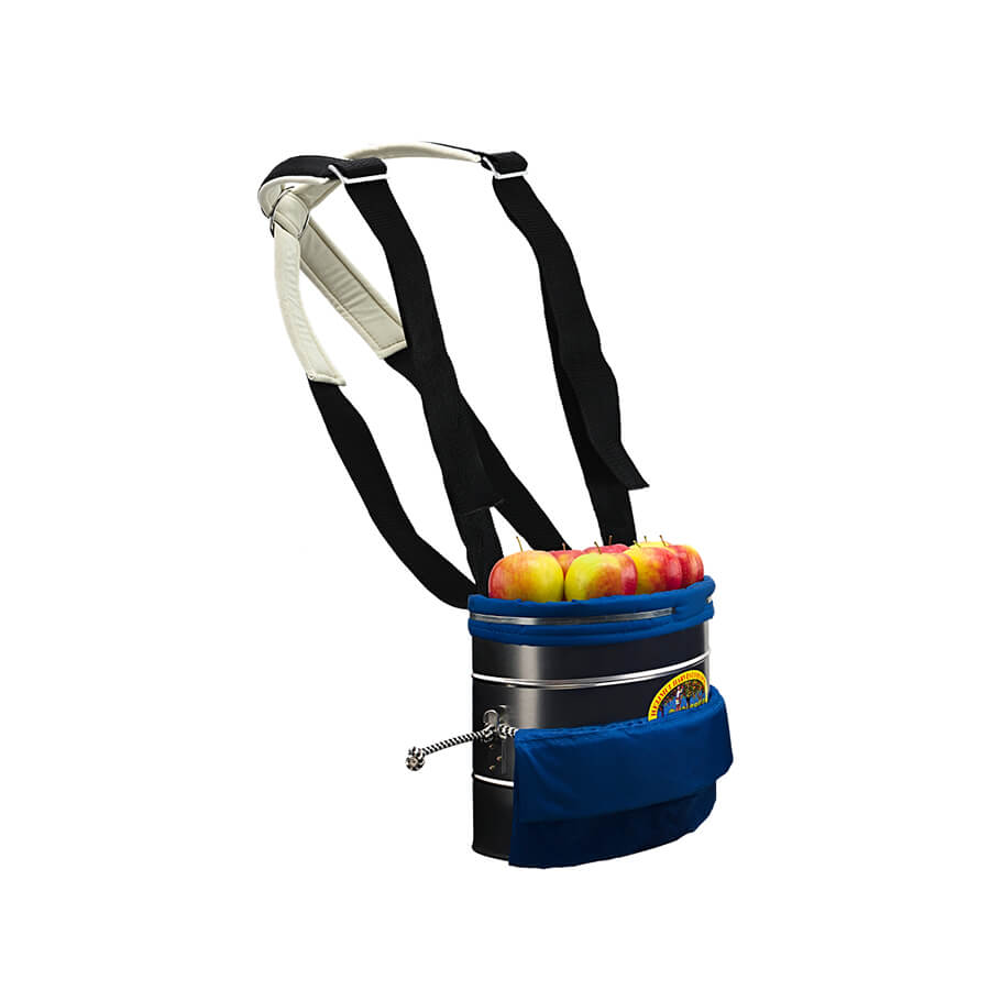 Picking bucket small with comfort carrying strap and PVC inside